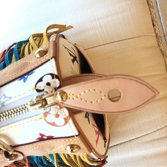 Louis Vuitton Limited Ed. Fringe Speedy 25 Satchel - Picture 15 of 16